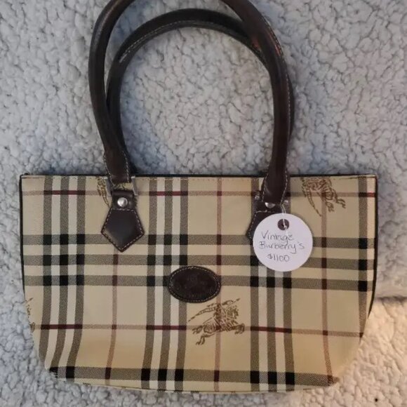 Vintage Burberry Handbag - Picture 1 of 9